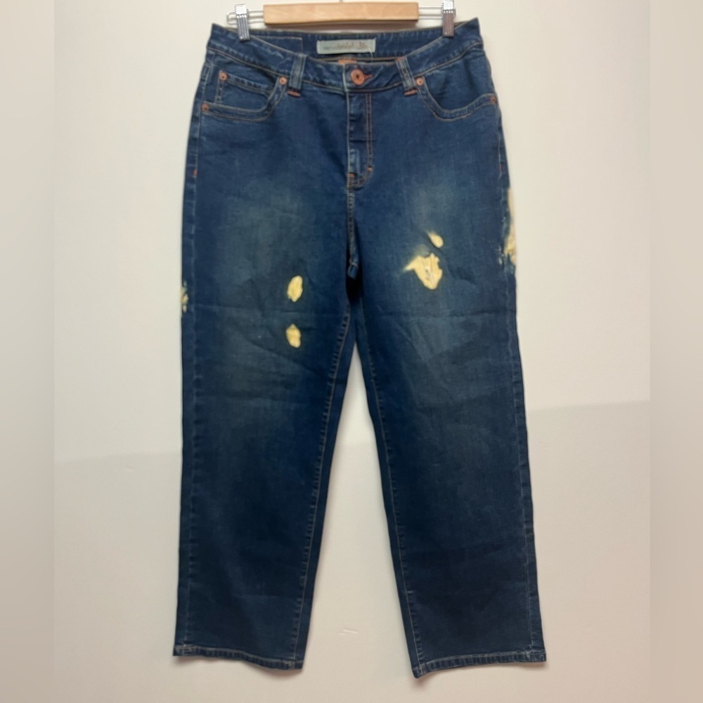 Christopher Blue Stretch ‘Zanna Amhurst’ Women’s Petite Size 16S Acid Wash Jeans